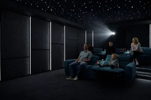 salle cinéma maison immersive avec installation professionnelle